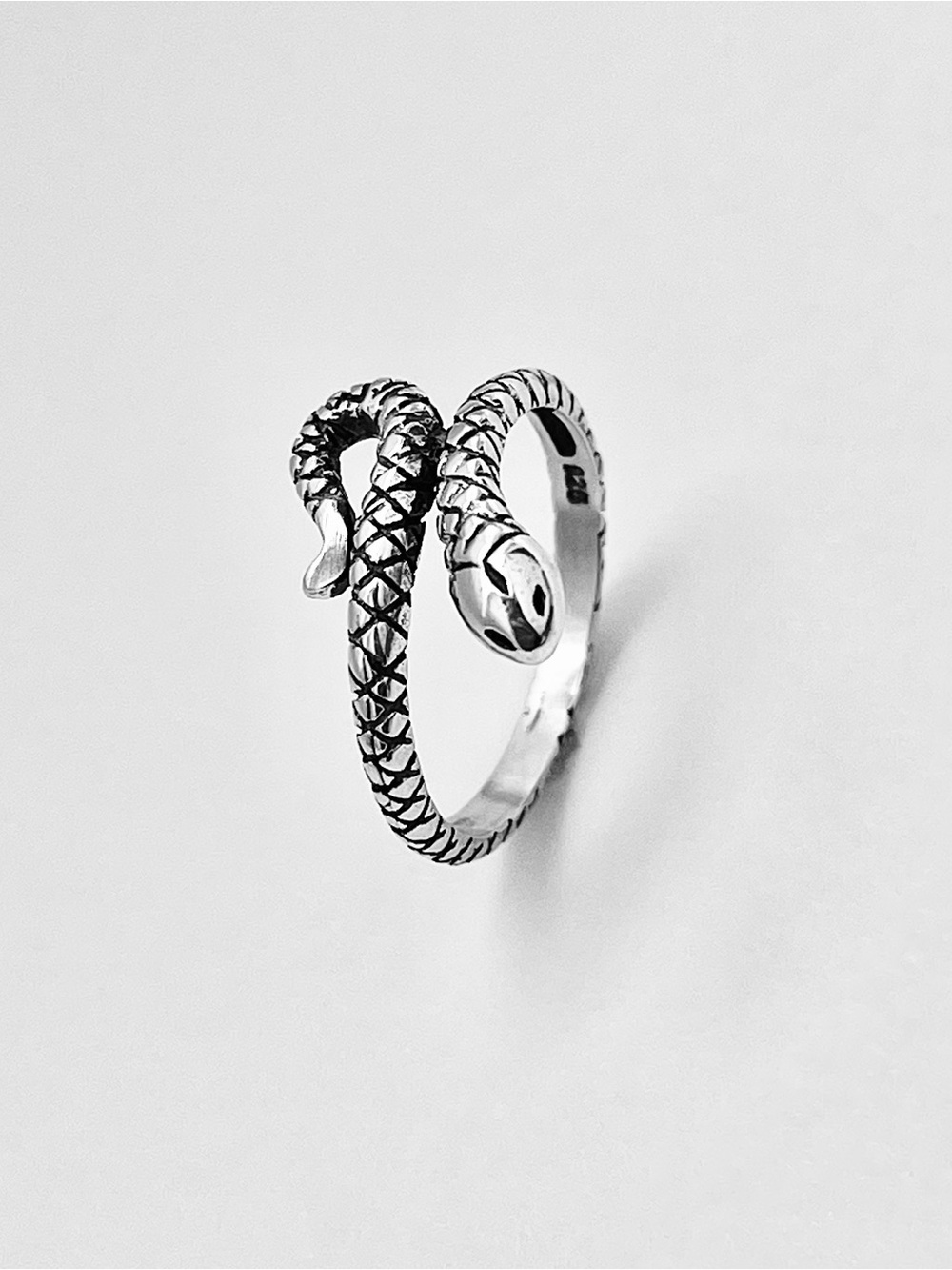 🐍TOP SELLER 🐍 Sterling Silver Snake Ring, Reptile Animal Silver Rings, Snakes - Picture 5 of 13